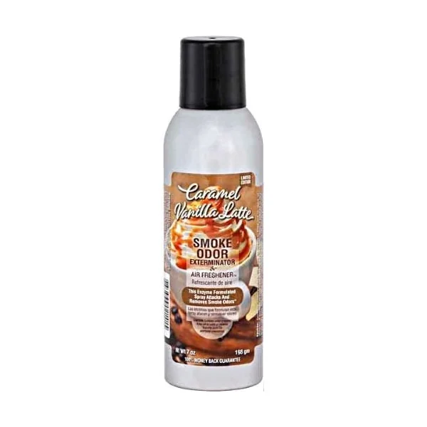 Smoke Odor Spray Exterminator Caramel Vanilla Latte 7OZ