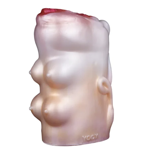 Soft Gel Animal Cow Mold Double-pass Penis Exercise Male Masturbator