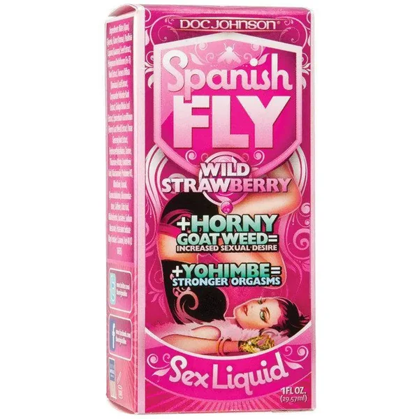 Spanish Fly Sex Drops- 1 Fl. Oz. – Wild Strawberry