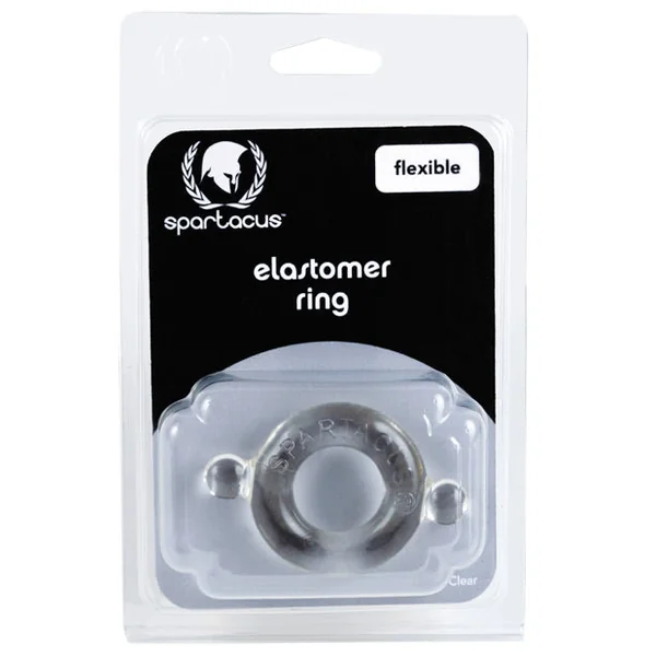 Spartacus Elastomer Cock Ring - Clear