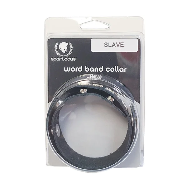 Spartacus SLAVE Leather Collar - Black