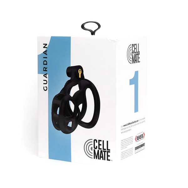 Sport Fucker Cellmate Guardian Chastity Cage - Black