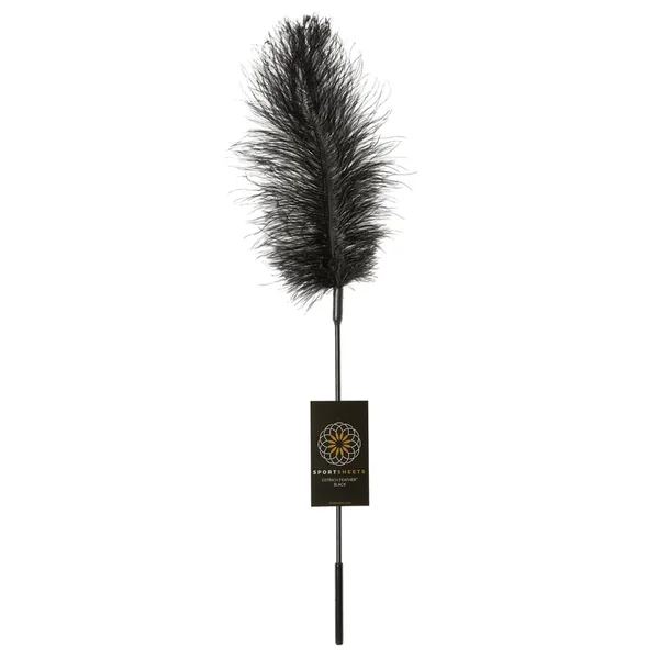 Sportsheets Body Tickler Ostrich Feather – Black