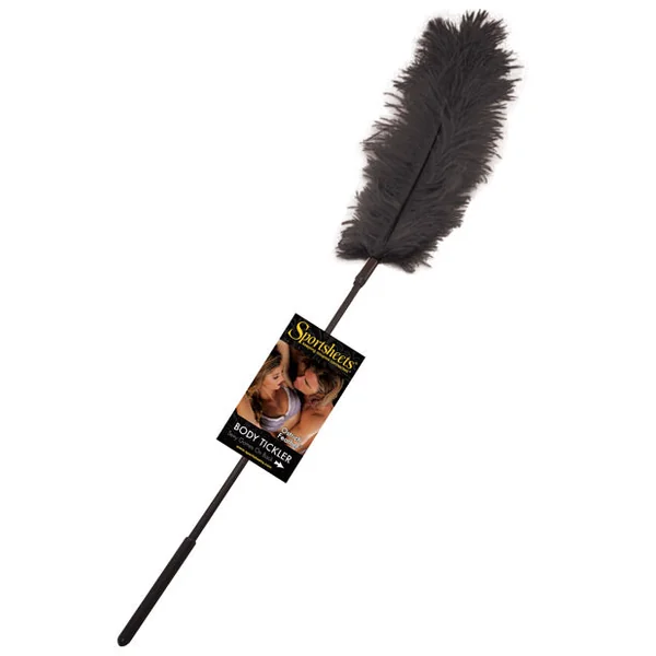 Sportsheets Body Tickler Ostrich Feather - Black
