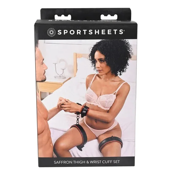 Sportsheets Saffron Thigh and Wrist Cuff Set