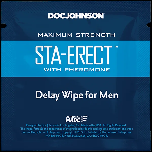 STA-ERECT DELAY WIPES W/ PHEROMONE