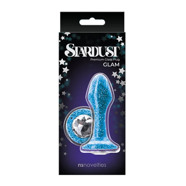 Stardust Glams Glass Anal Plug by NS Novelties