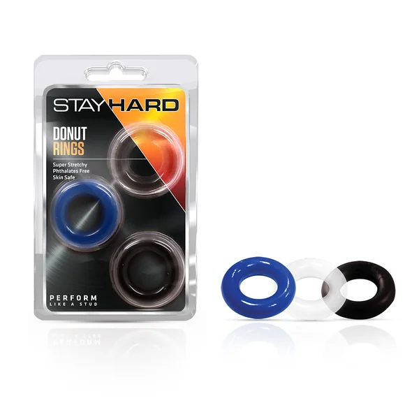 STAY HARD DONUT RINGS 3 PACK