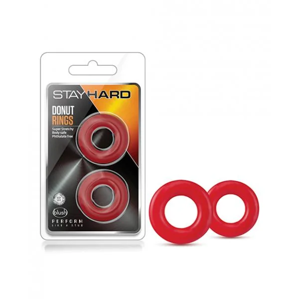 Stay Hard Donut Rings-Pack of 2