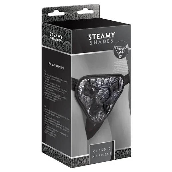 Steamy Shades Classic Harness – Black/White