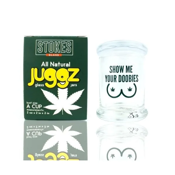 Stokes Juggz Glass Jars C Cup 12oz Show Me Your Doobies