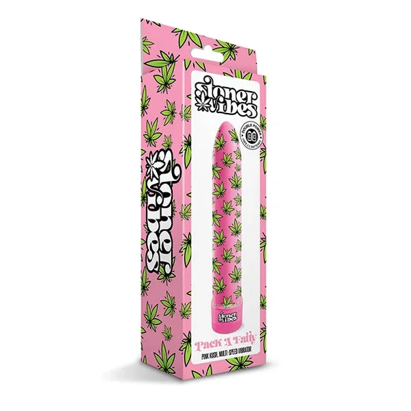 Stoner Vibes Pack A Fatty Multi Speed Vibrator – Pink Kush