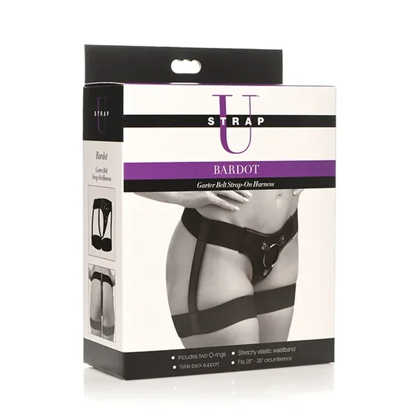 Strap U Bardot Elastic Strap-On Harness w/Thigh Cuffs