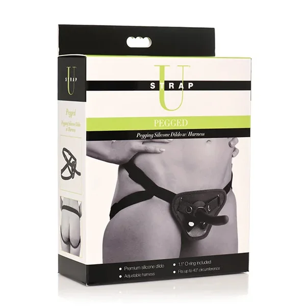 Strap U Pegged Pegging Dildo w/Harness