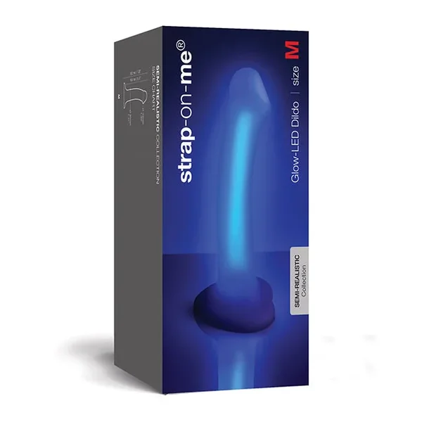 Strap-on-Me Glow-Led Dildo – Purple