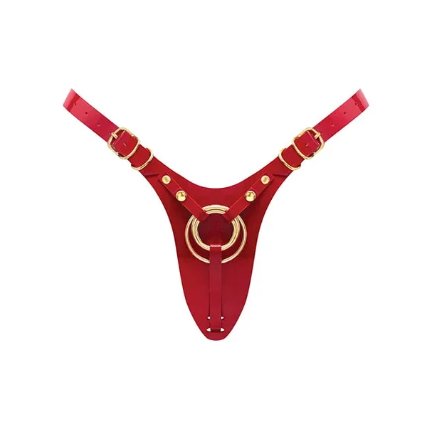 Strap-on-Me Leatherette Harness Fabulous – One Size Red Glossy