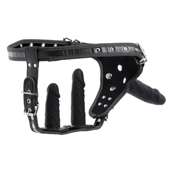 Strict Double Penetration Strap On Harness
