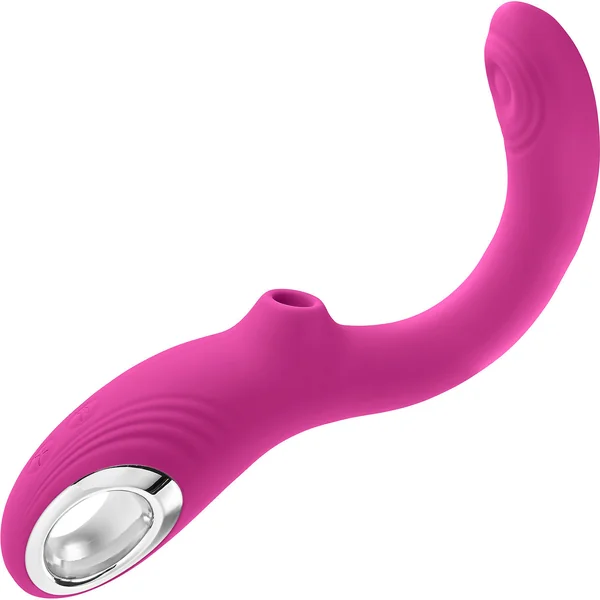 Strike A Pose Silicone Dual Stimulation G-Spot & Clitoral Vibrator With Suction By Evolved Novelties