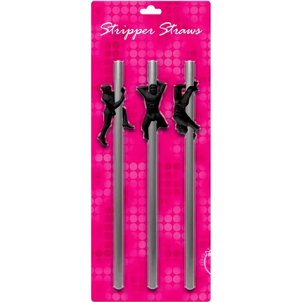 Stripper Straws Male 3 Each Per Pack Bachelor Party Supplies