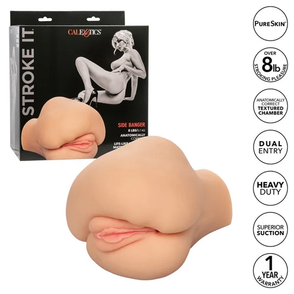 Stroke It™ Life Size Side Banger Pussy & Ass Masturbator by Cal Exotics