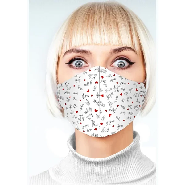 Super Fun Sex Position Mask – White/Black