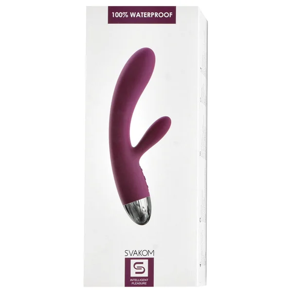 Svakom Alice Double Motor Rabbit Vibrator - Violet 6.9"