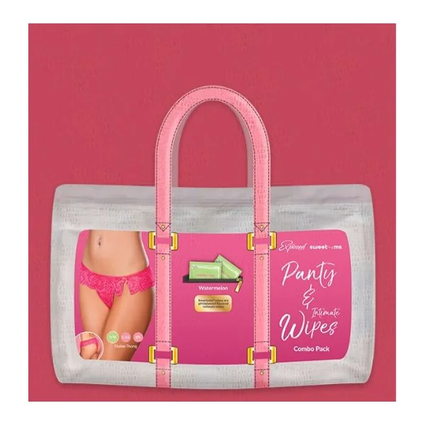 SWEETUMS FLUTTER THONG W/ WIPES WATERMELON 2XL