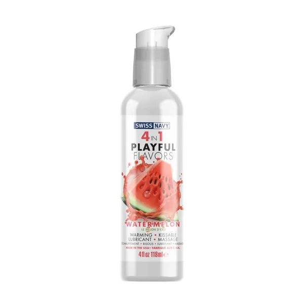 Swiss Navy 4-in-1 Playful Flavors - Watermelon 4 Oz