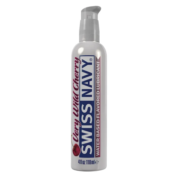 Swiss Navy Flavors Water Based Lubricant - Very Wild Cherry 4 Fl. Oz.