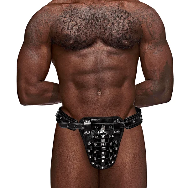 Taurus Leather Thong - One Size - Black