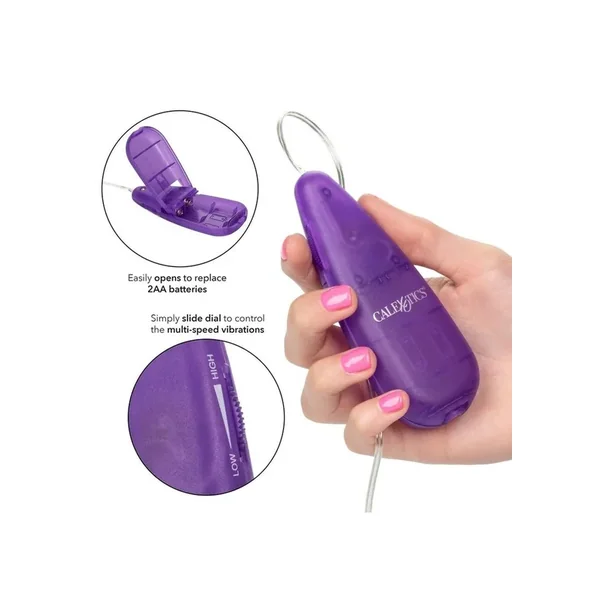 Teardrop Bullet with Wired Remote Control – Bulk – Purple