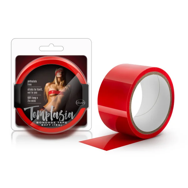 TEMPTASIA BONDAGE TAPE 60FT RED