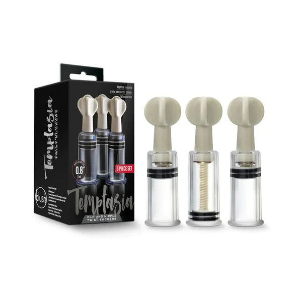 Temptasia Clit & Nipple Suckers Set Of 3 – Clear