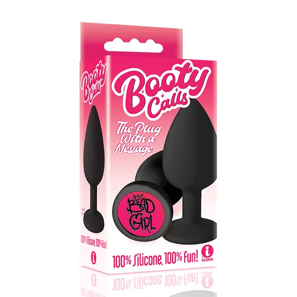 THE 9’S BOOTY CALL SILICONE BUTT PLUG BLACK BAD GIRL