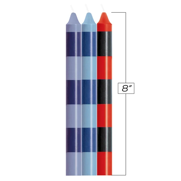 The 9's Make Me Melt Sensual Warm Drip Candles 3pk Stripes Passionettes