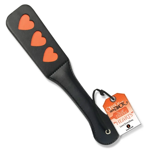 THE 9’S ORANGE IS THE NEW BLACK SLAP PADDLE HEARTS