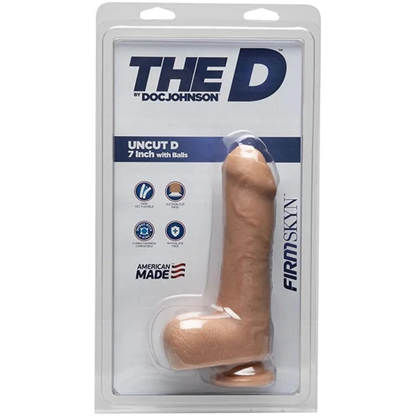 The D - Uncut D - 7 Inch With Balls - Firmskyn - Vanilla