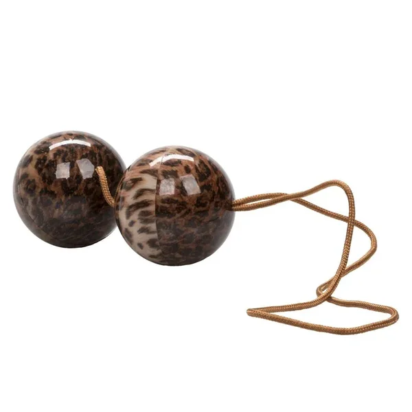 The Leopard Duo Tone Kegel Balls | CalExotics