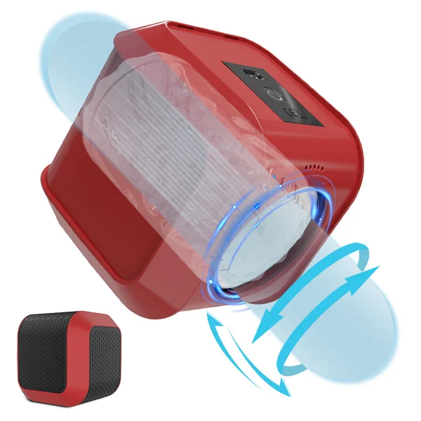 Thrusting Adult Stroker Male Masturbator - Telescopic Pocket Pussy Blowjob Sex Toys for Men