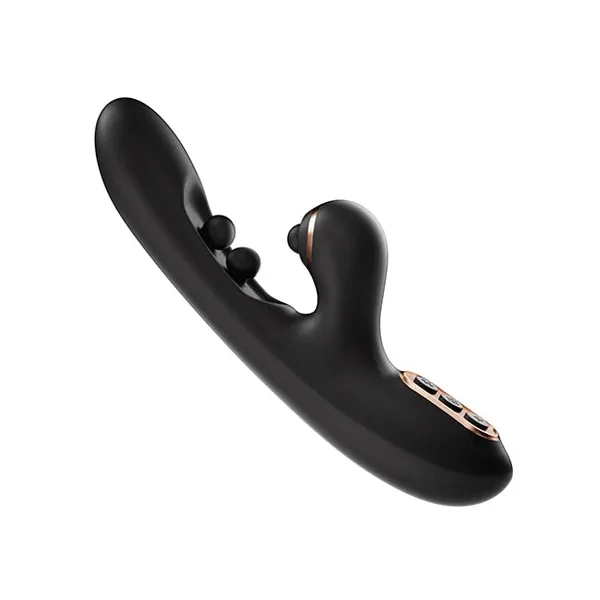 Tickler Wiggling G-Spot Vibrator & Tapping Clitoral Stimulator – Black