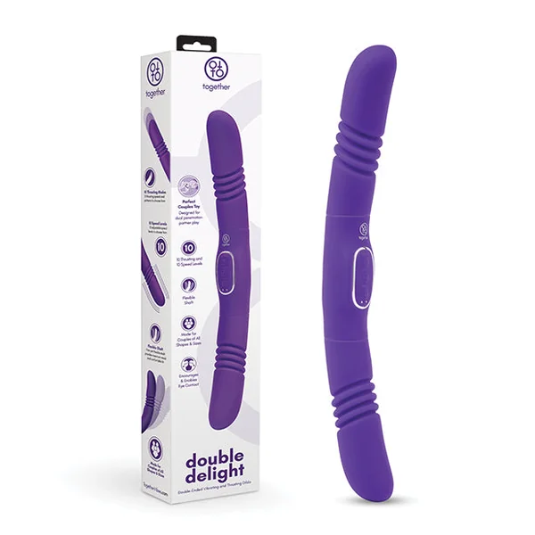 Together Double Delight Double-Ended Vibrating & Thrusting Vibrator