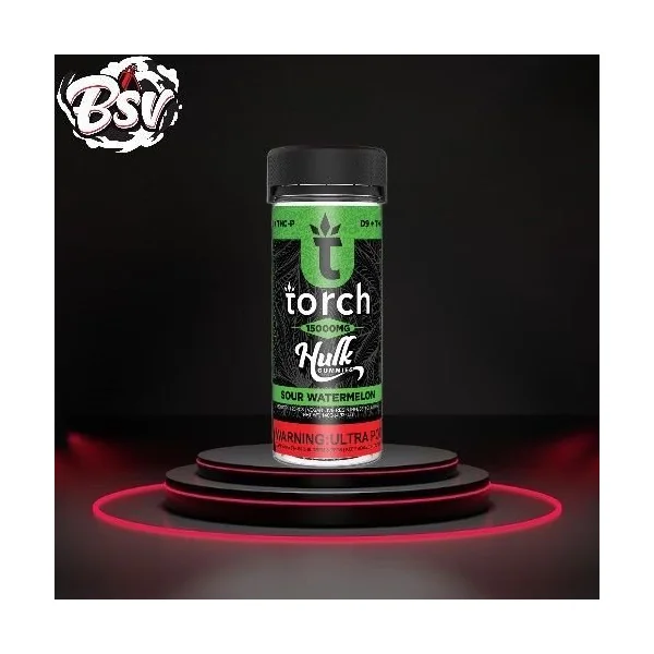 Torch Hulk 15000mg D9+THC-P Gummies 20ct Sour Watermelon
