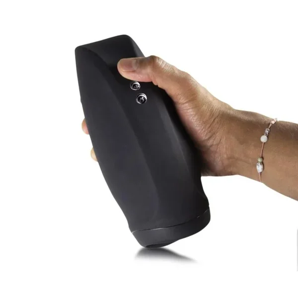 Torrent Black Rechargeable Vibrating Stroker
