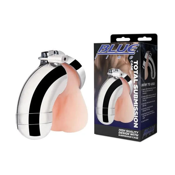 Total Submission Chastity Cock Cage by Blue Line