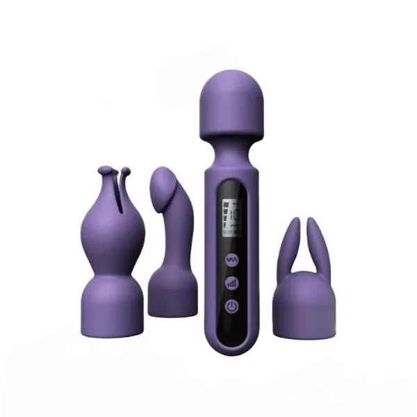 TRACY’S DOG Wand Vibrator Kit Purple