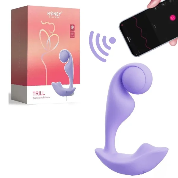 TRILL Wearable Single Ball Clitoral Dual Stimulator Massager G-Spot Vibrator