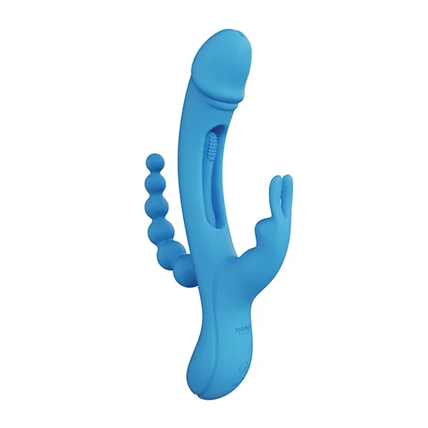 Trilux Kinky Finger Rabbit Vibrator With Anal Beads