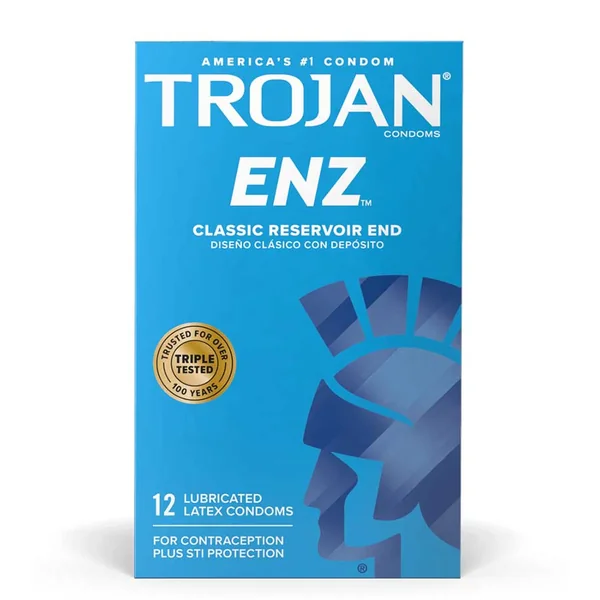 Trojan ENZ Latex Condoms 12 Pack
