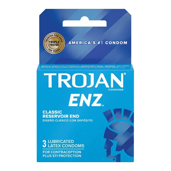 Trojan Enz Lubricated Condoms – Box of 3