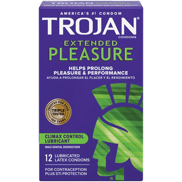 Trojan Extended Pleasures Condom (12 Pack)